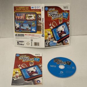 Rayman Raving Rabbids: TV Party (Nintendo Wii, 2008) Tested Complete Preowned